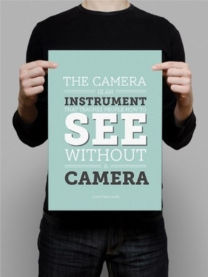 70% OFF on The Camera Is An Instrument 3D Poster