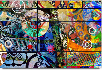 34% OFF on Amy Designer Colourful Graphical Pattern with Symmetrical Shape 3D Poster