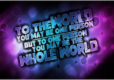 37% OFF on You Are My WorldPoster (18 x 12 Inches) by Shopkeeda Paper Print