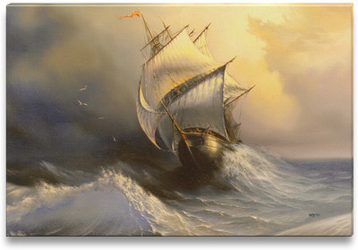 43% OFF on Ancient Sailing Vessel in Stormy Sea Canvas Art 43% OFF on Ancient Sailing Vessel in Stormy Sea Canvas Art