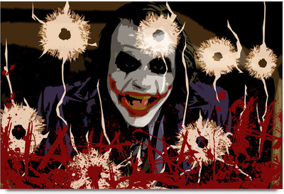 53% OFF on Joker Laughing Poster Paper Print