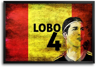 46% OFF on Shopmantra Sergio Ramos Spain Football Laminated Frame Poster Paper Print