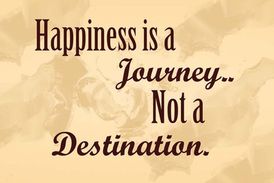 62% OFF on StyBuzz happyness is a journey quote poster Photographic Paper