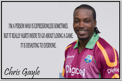 57% OFF on Chris Gayle Poster Paper Print