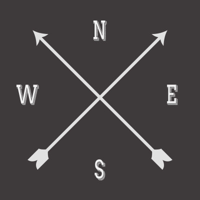 37% OFF on North East West South Paper Print