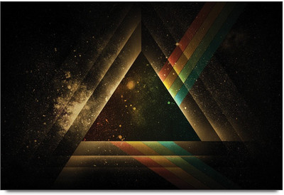 34% OFF on 3D Triangle Paper Print