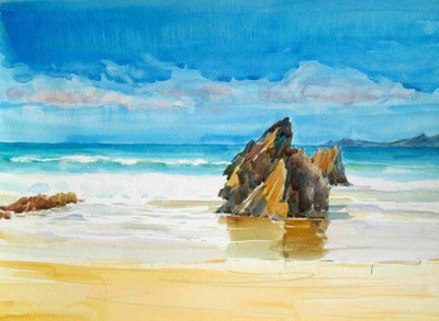 23% OFF on Painting without Frame Scenery-61 (34X22) Canvas Art