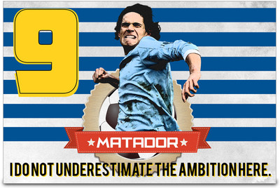 53% OFF on Shopmantra Cavani Matador Uruguay Football Poster Paper Print