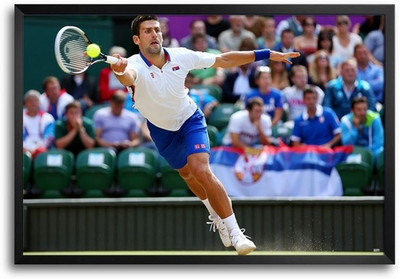 53% OFF on Novak Djokovic Australian Open Fp00004652 Framed Photographic Paper