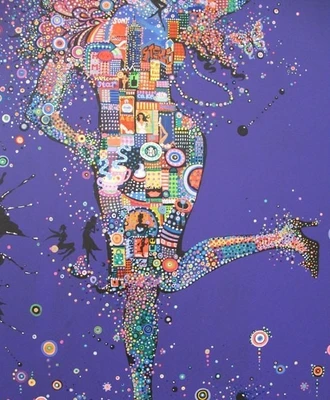 77% OFF on Painting Without Frame - Abstract Lady Canvas Art