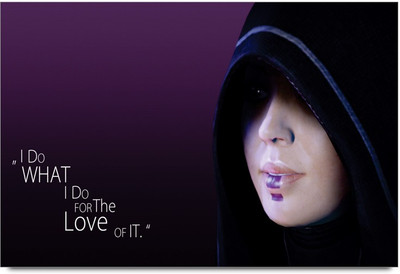 75% OFF on Amy I Do What I Do For The Love Of It Quote 3D Poster