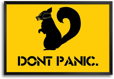 46% OFF on Don't Panic Squirrel Minimal Design Laminated Framed Paper Print 46% OFF on Don't Panic Squirrel Minimal Design Laminated Framed Paper Print