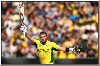66% OFF on Aaron Finch Poster Paper Print