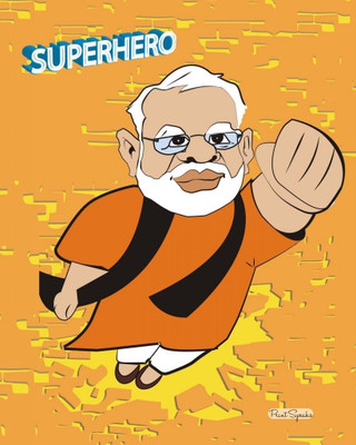 Hero Modi Without Frame 16x20 Canvas Art