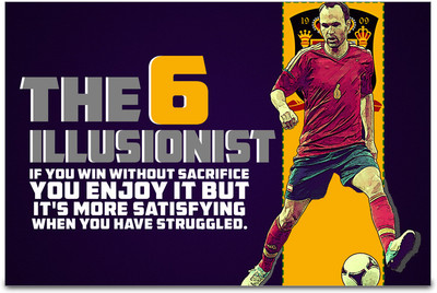 53% OFF on Shopmantra Andr?S Luj?N Spain Football Poster Paper Print