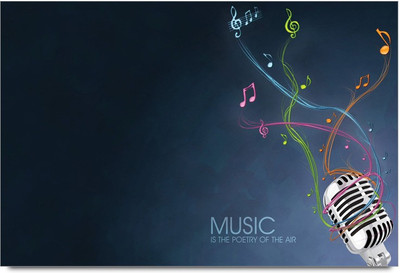 75% OFF on The Rock Music Paper Print