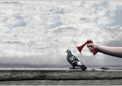 37% OFF on Funny HornPoster (18 x 12 Inches) by Shopkeeda Paper Print