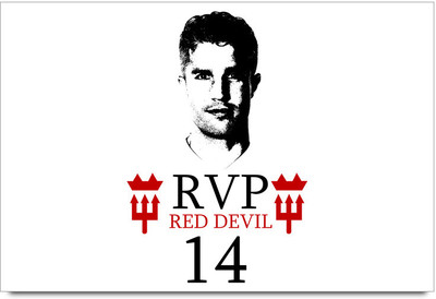 53% OFF on Shopmantra Robin Van Persie Manchester United F.C Poster Paper Print
