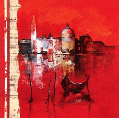 55% OFF on Red Water Fine Art Print