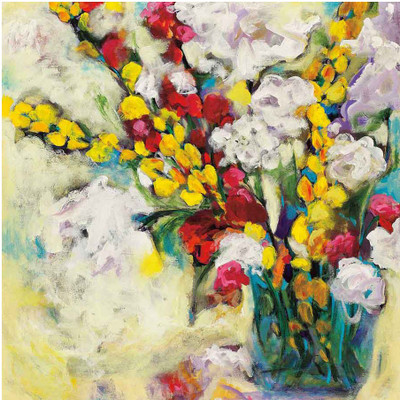 Montage - Echoes In Yellow & White Fine Art Print