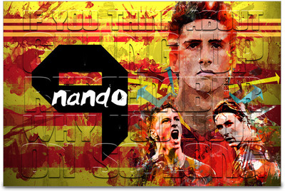 53% OFF on ShopMantra Fernando Torres Spain Football Poster Paper Print