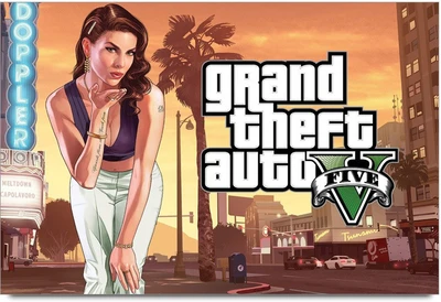 53% OFF on Grand Theft Auto Five Girl Vector Art Laminated Poster Paper Print