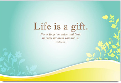58% OFF on Life Is A Gift Quote Design Laminated Poster Paper Print 58% OFF on Life Is A Gift Quote Design Laminated Poster Paper Print