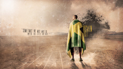 30% OFF on Usain Bolt Poster Paper Print