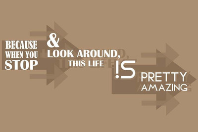 62% OFF on StyBuzz life is preety and amazing quote poster Photographic Paper