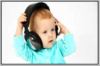 50% OFF on Baby Listening Music Poster Paper Print