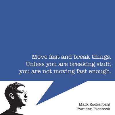 Mark Zuckerberg - Startup Quotes - Fine Paper Print Fine Art Print