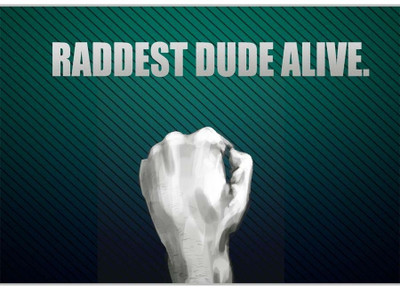 75% OFF on Raddest Dude Alive Poster (18 x 12 Inches) by Shopkeeda Paper Print