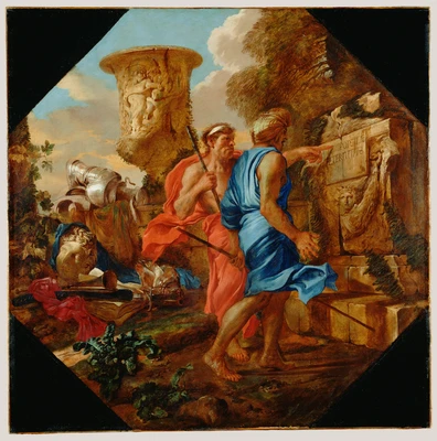 7% OFF on Arcadian Shepherds By Giovanni Benedetto Castiglione Italian Fine Art Print