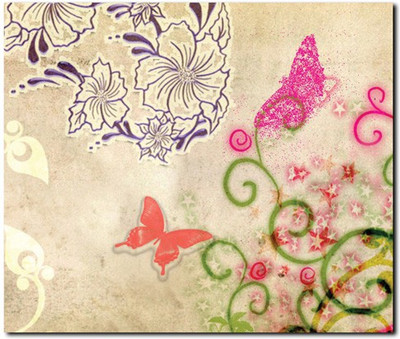 69% OFF on Stybuzz White Flowers Painting Art Frameless Canvas Art