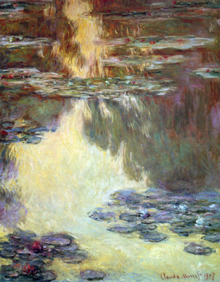 8% OFF on Water lilies, water landscape #6 by Monet Canvas Art