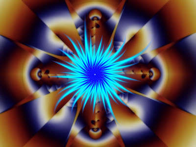 50% OFF on Fractal flowers Canvas Art