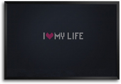 46% OFF on ShopMantra I Love My Life Laminated Frame Poster Paper Print