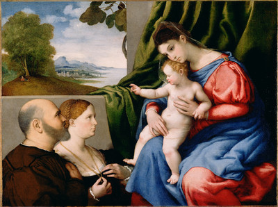 12% OFF on Madonna And Child With Two Donors By Lorenzo Lotto Italian Venetian About Fine Art Print
