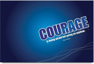 77% OFF on Shoprock Courageous Quote Photographic Paper
