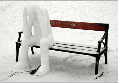 37% OFF on Snow Man Poster (18 x 12 Inches) by Shopkeeda Paper Print