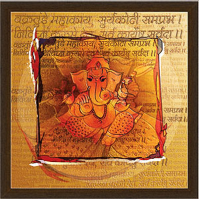 16% OFF on Devotional Lord Ganesha Convas Photo Frame by Returnfavors Canvas Art