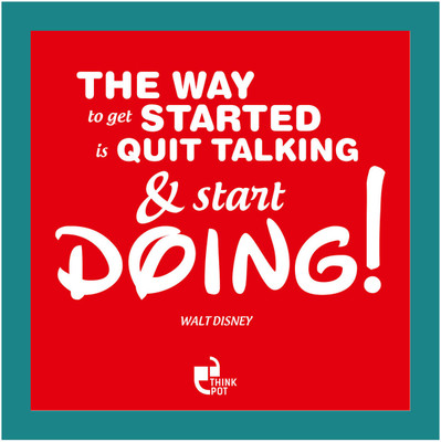 1% OFF on The way to get started- Walt Disney Blue Square Frame Photographic Paper