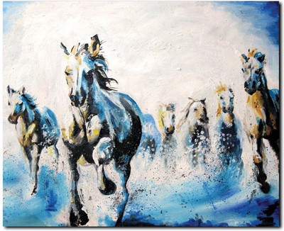 69% OFF on Stybuzz Running Horses Painting Frameless Canvas Art 69% OFF on Stybuzz Running Horses Painting Frameless Canvas Art