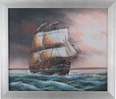 9% OFF on Canvas Painting Of A Ship Canvas Art