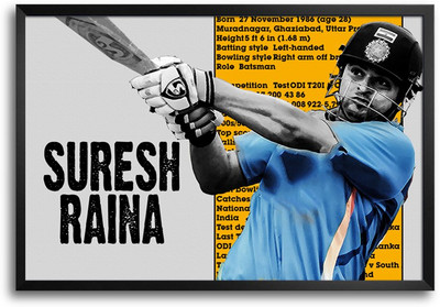 46% OFF on Shopmantra Suresh Raina Just Perform Paper Print