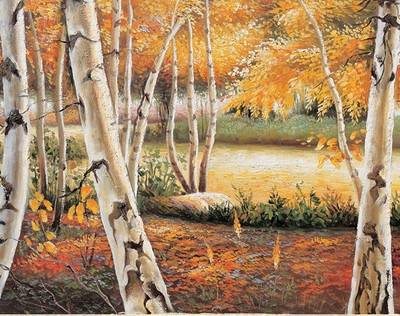 79% OFF on Canvas painting without frame -Sunset Canvas Art