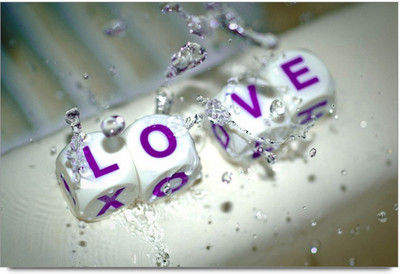 34% OFF on Amy Purple And White Love Blocks Paper Print 34% OFF on Amy Purple And White Love Blocks Paper Print