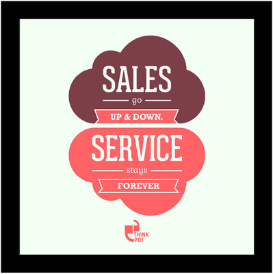 5% OFF on Sales go up & down. Service stays forever - Jason Goldberg Framed Poster Photographic Paper