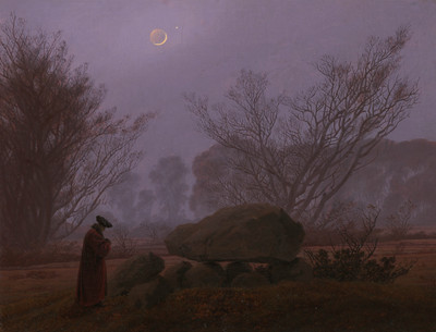 7% OFF on A Walk At Dusk By Caspar David Friedrich German Fine Art Print
