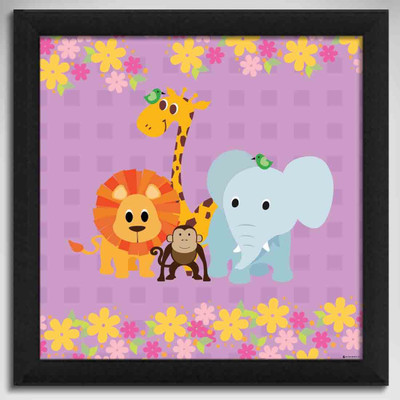 Childrens Poster - Animal Family Canvas Art Childrens Poster - Animal Family Canvas Art
